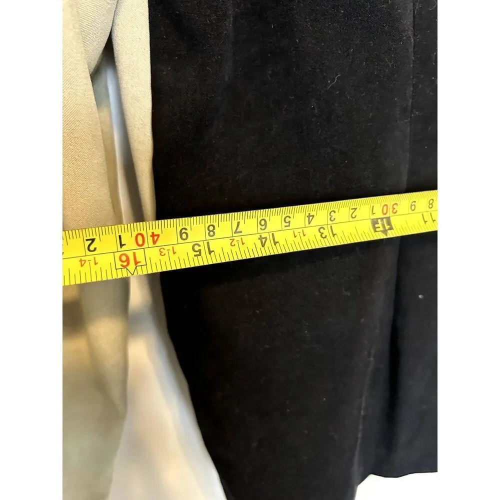 VINTAGE DJ SUMMERS Faux Suede Women's Blazer Jacket Button Up 1980s Office Sz 8 - Picture 13 of 14
